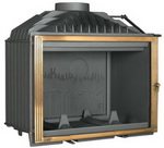CLAIRFLAM 775-102+ Месинг. Номинална мощност 16 kW, КПД - 70,8%, двойно горене, средно отделяне на CO - 0,28%, тегло - 150 кг. Димоотвод - Ф 200. Цена 2484 лв.